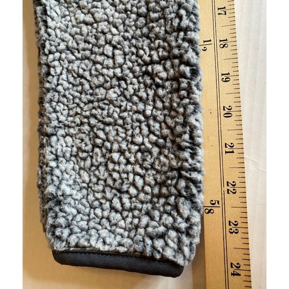 Cozy Sherpa Womens Grey 1/4 Zip Sherpa Sweatshirt with Piping Size M Outdoor - Picture 11 of 11